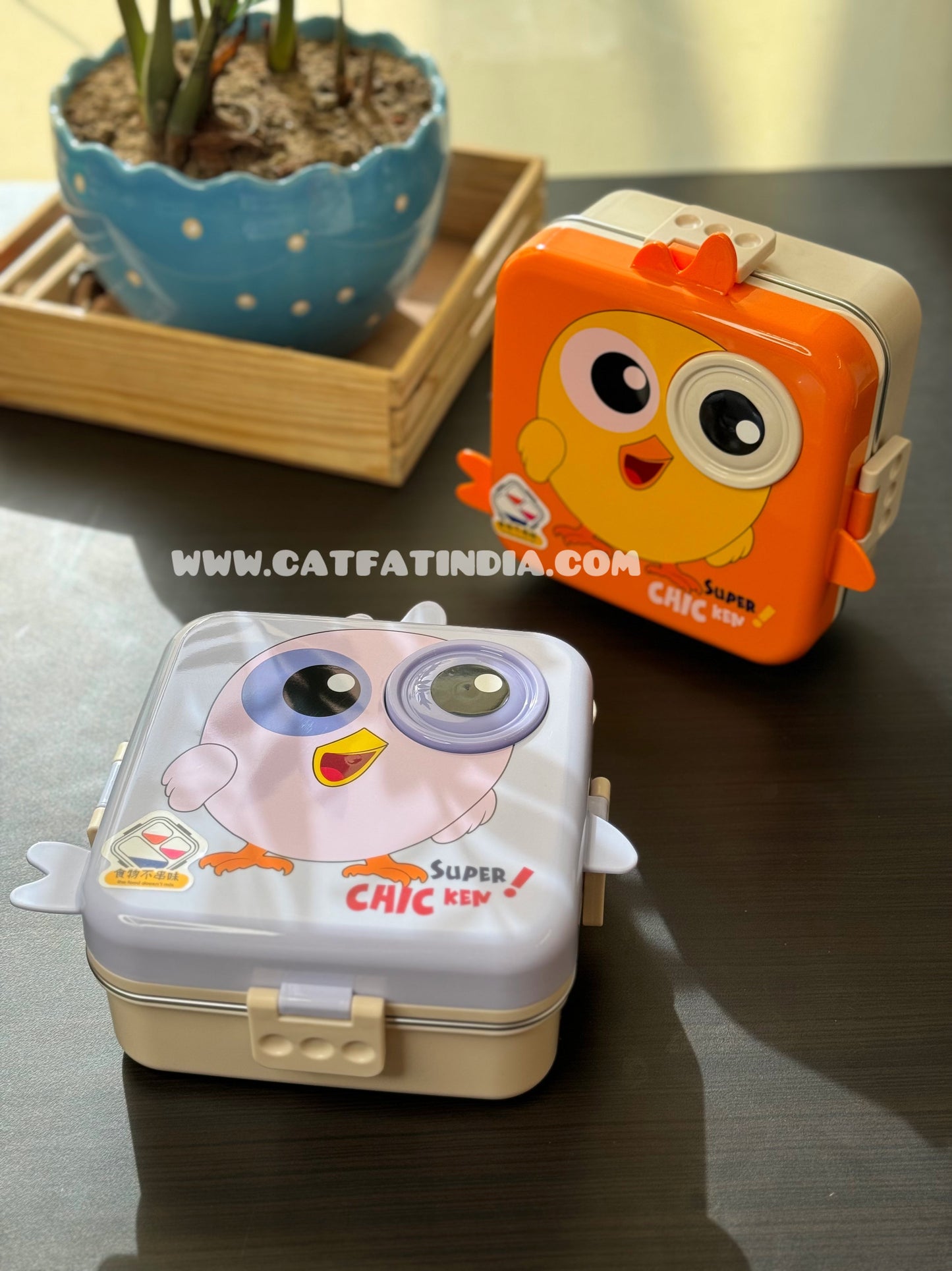 Kids Carnival Double Decker Stainless Steel Bento Box