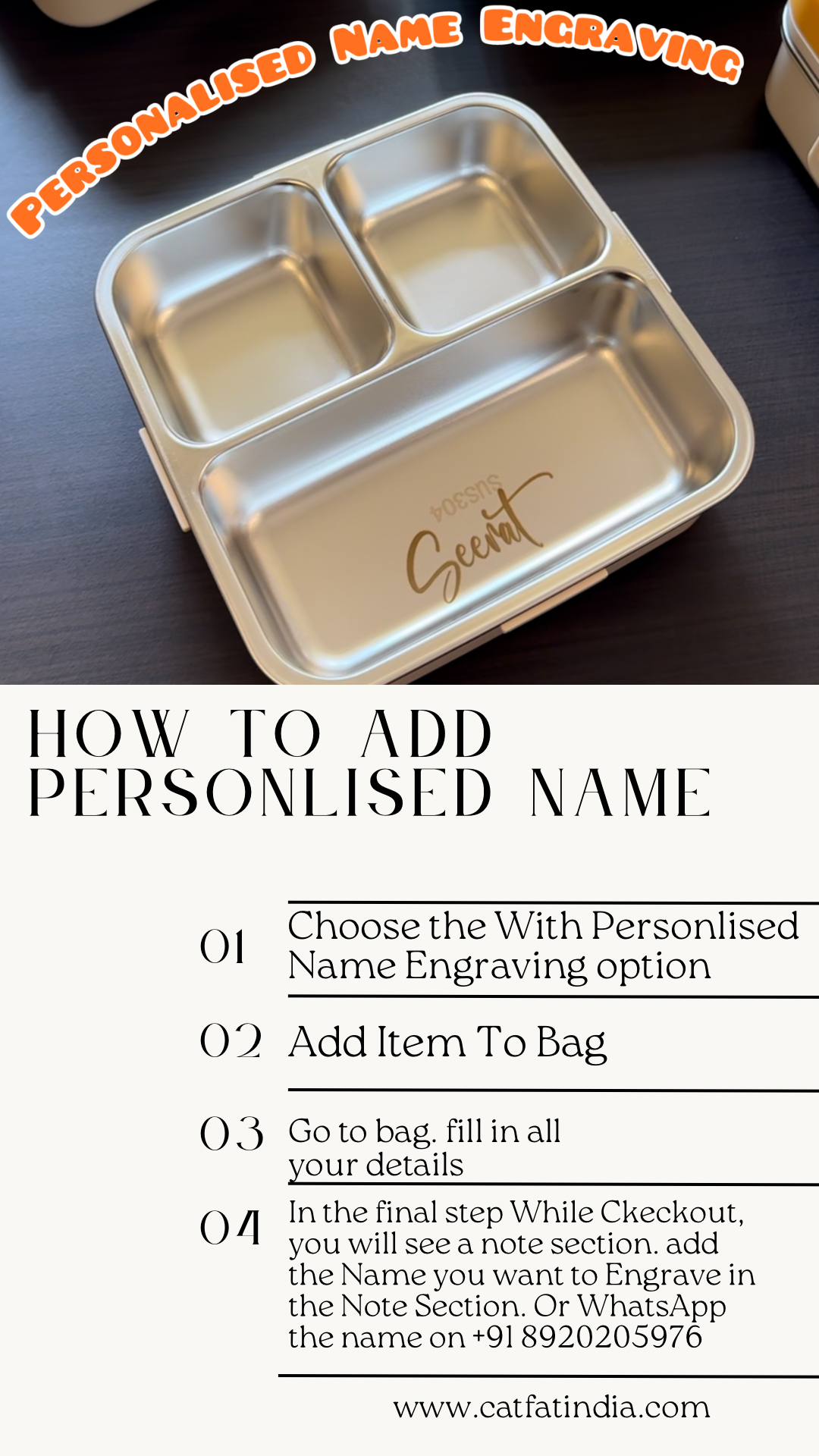 Kids Carnival Double Decker Stainless Steel Bento Box