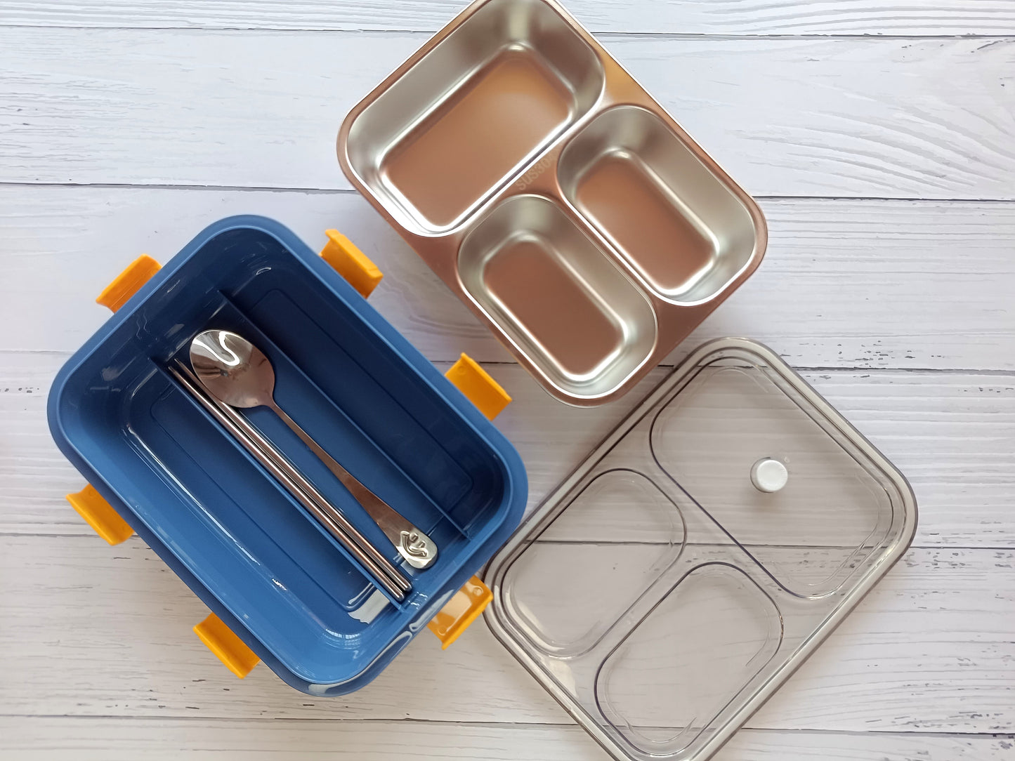 Leak Proof Stainless Steel Lunch Box with Personalised Name